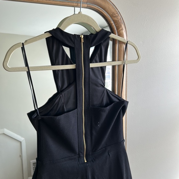 Black Zip Back Dress - Picture 3 of 4